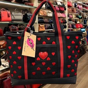Betsey Johnson Canvas Tote Bag